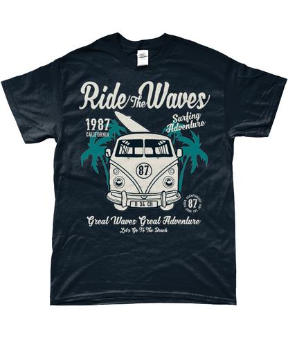 Ride The Waves - Gildan SoftStyle® Ringspun T-Shirt