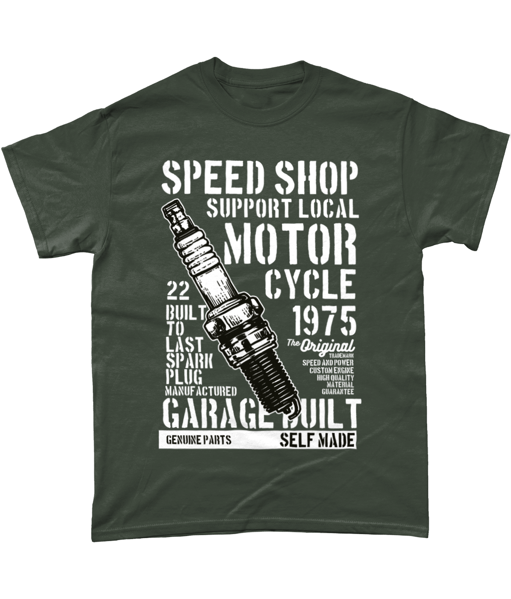 Speed ​​Shop - Schweres Baumwoll-T-Shirt