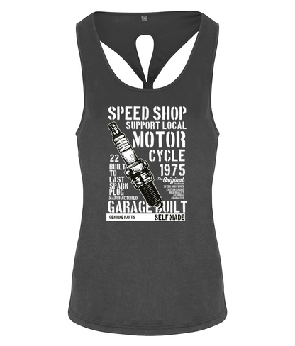 Speed Shop - TR042 Women's TriDri® Yoga Knot Vest - Vitesse T-Shirts UK