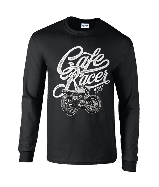 T-shirt à manches longues en coton ultra-doux Cafe Racer Factory