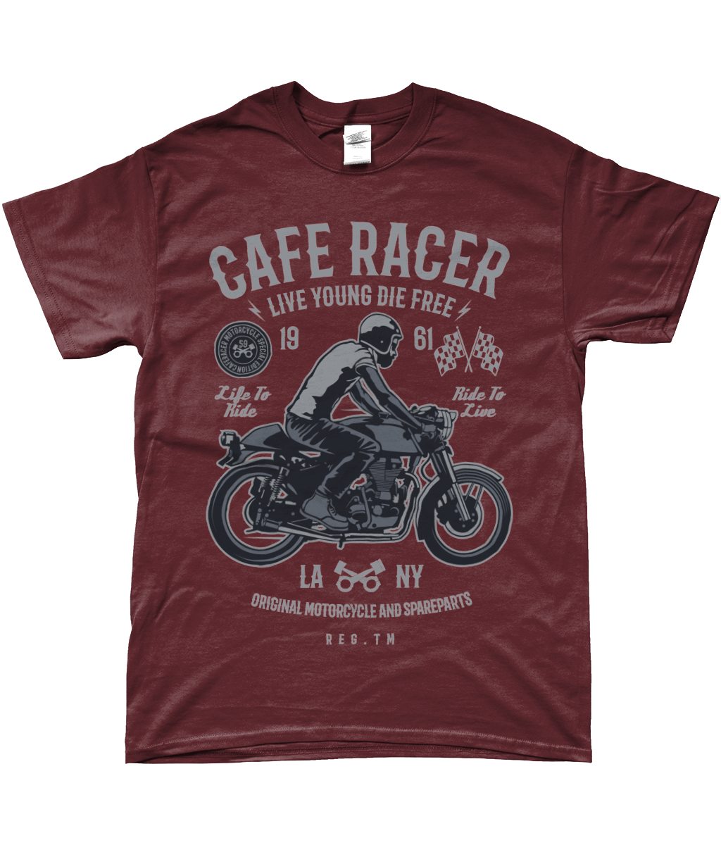 Café Racer v3 - T-shirt Gildan SoftStyle® Ringspun