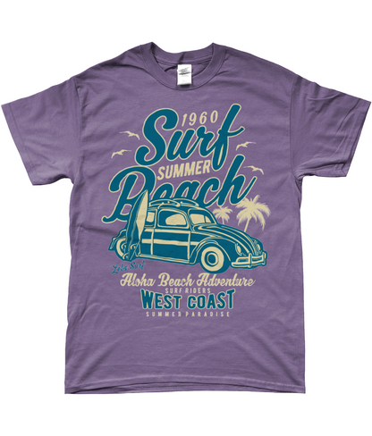 Surf Beach - SoftStyle Ringspun T-Shirt