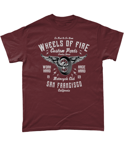 Wheels Of Fire – Gildan Heavy Cotton T-Shirt - Vitesse T-Shirts UK