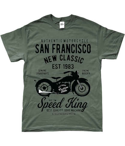 San Francisco Motorcycle - Gildan SoftStyle® Ringspun T-Shirt - Vitesse T-Shirts UK