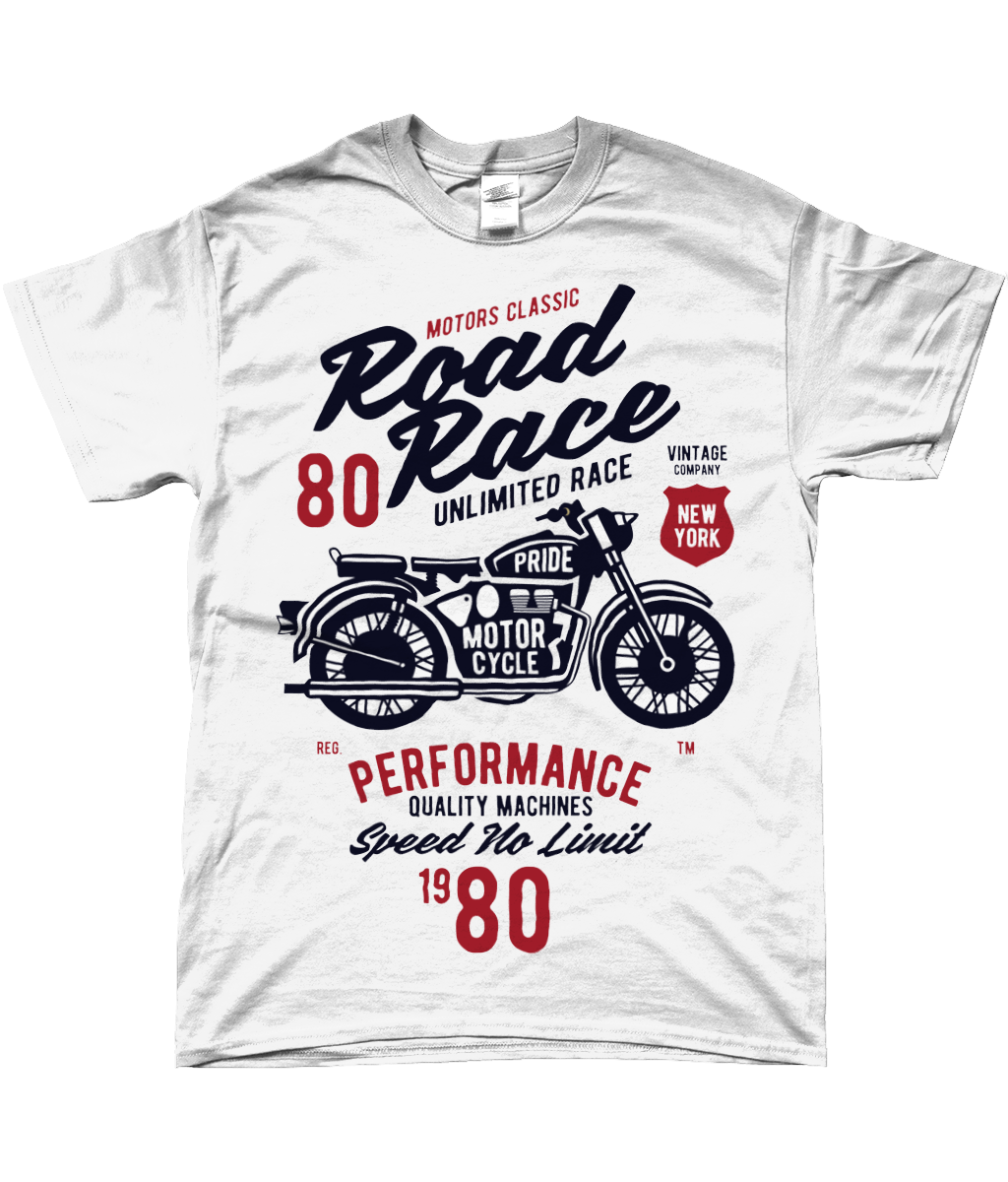 Road Race Motorcycle - SoftStyle Ringspun T-Shirt