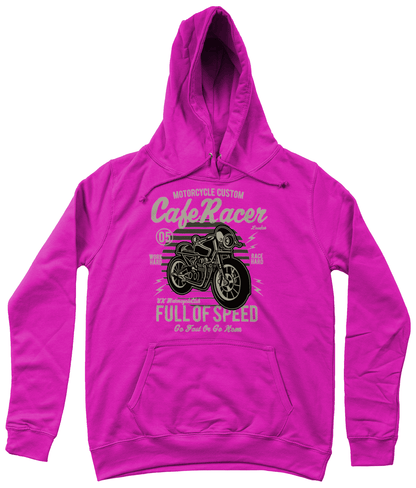 Cafe Racer v1 – AWDis Girlie College Hoodie - Vitesse T-Shirts UK