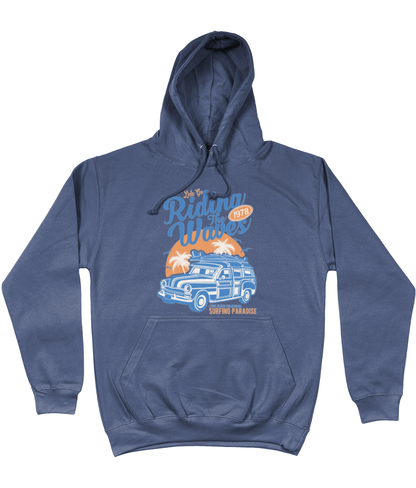 Riding The Waves – AWDis College Hoodie - Vitesse T-Shirts UK