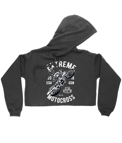 Extreme Motocross - Bella Ladies Cropped Hoodie