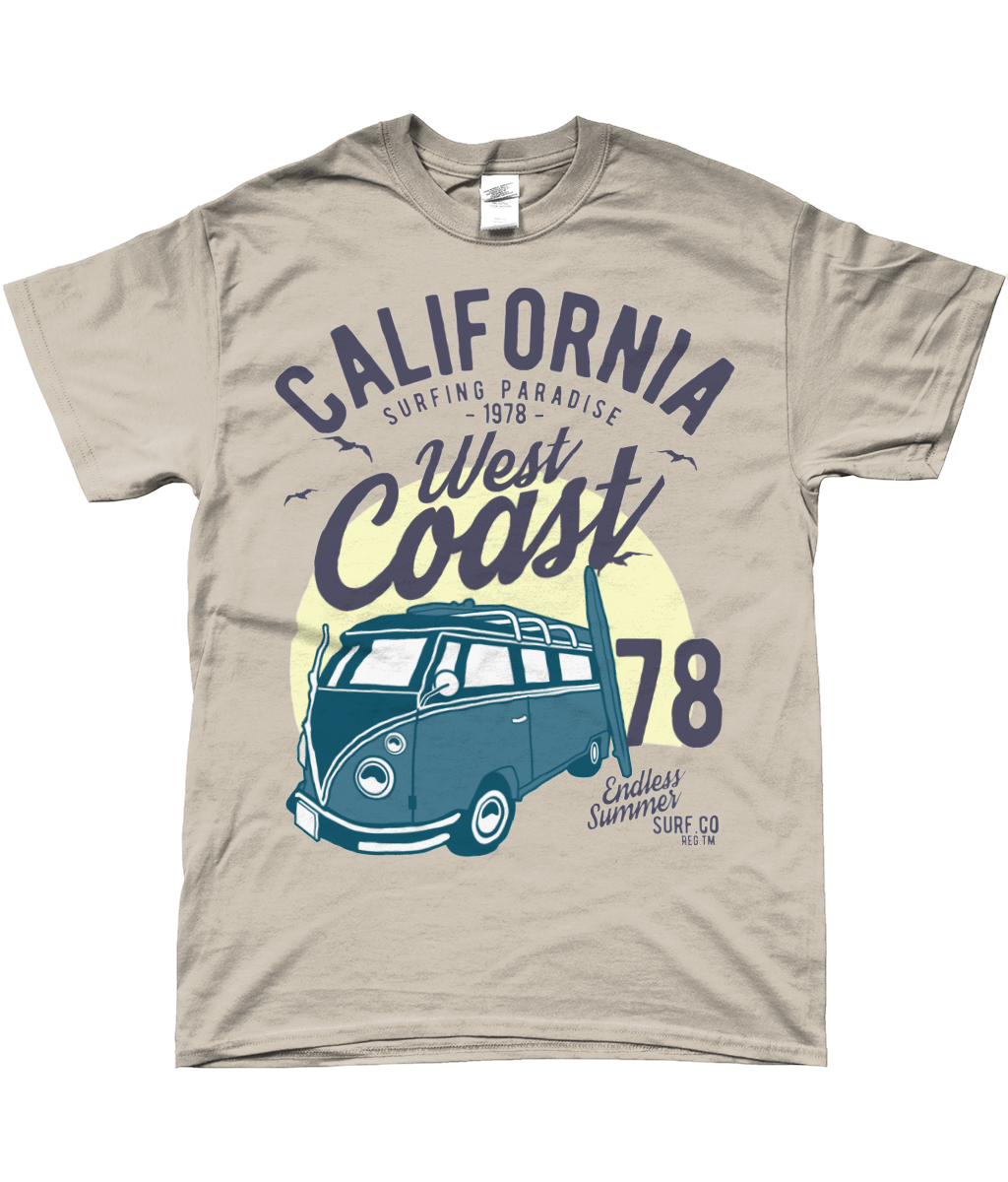 California West Coast v2 - Gildan SoftStyle® Ringspun T-Shirt