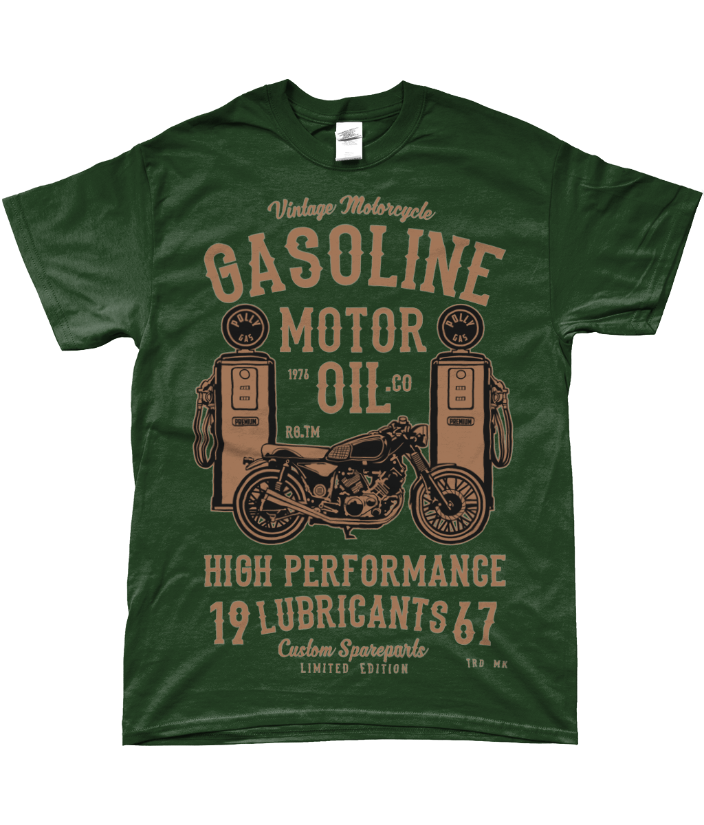 Gasoline Motor Oil - SoftStyle Ringspun T-Shirt