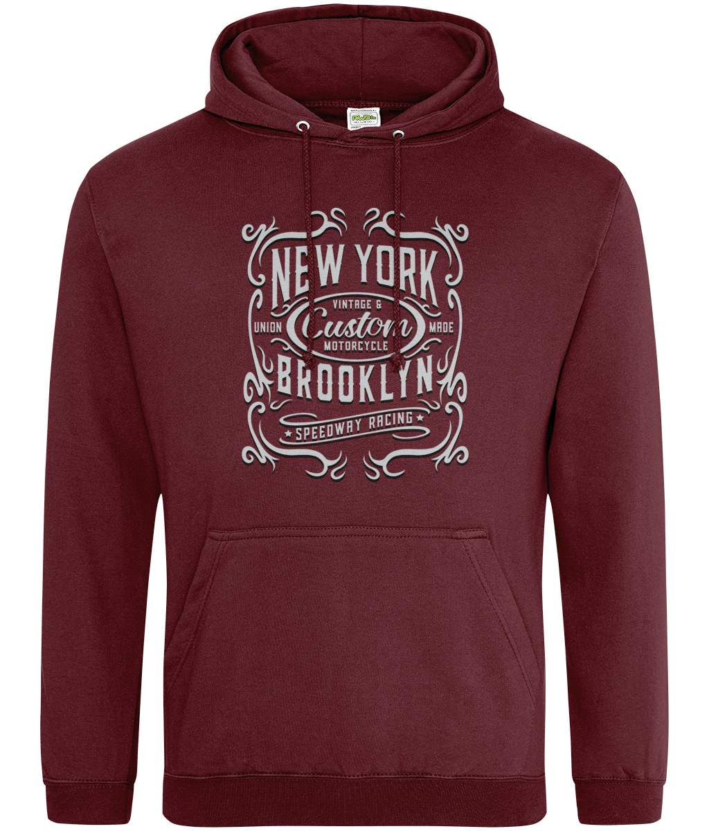 New York Motorcycle - AWDis College Hoodie