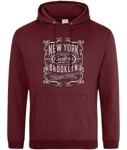 New York Motorrad - AWDis College Kapuzenpullover