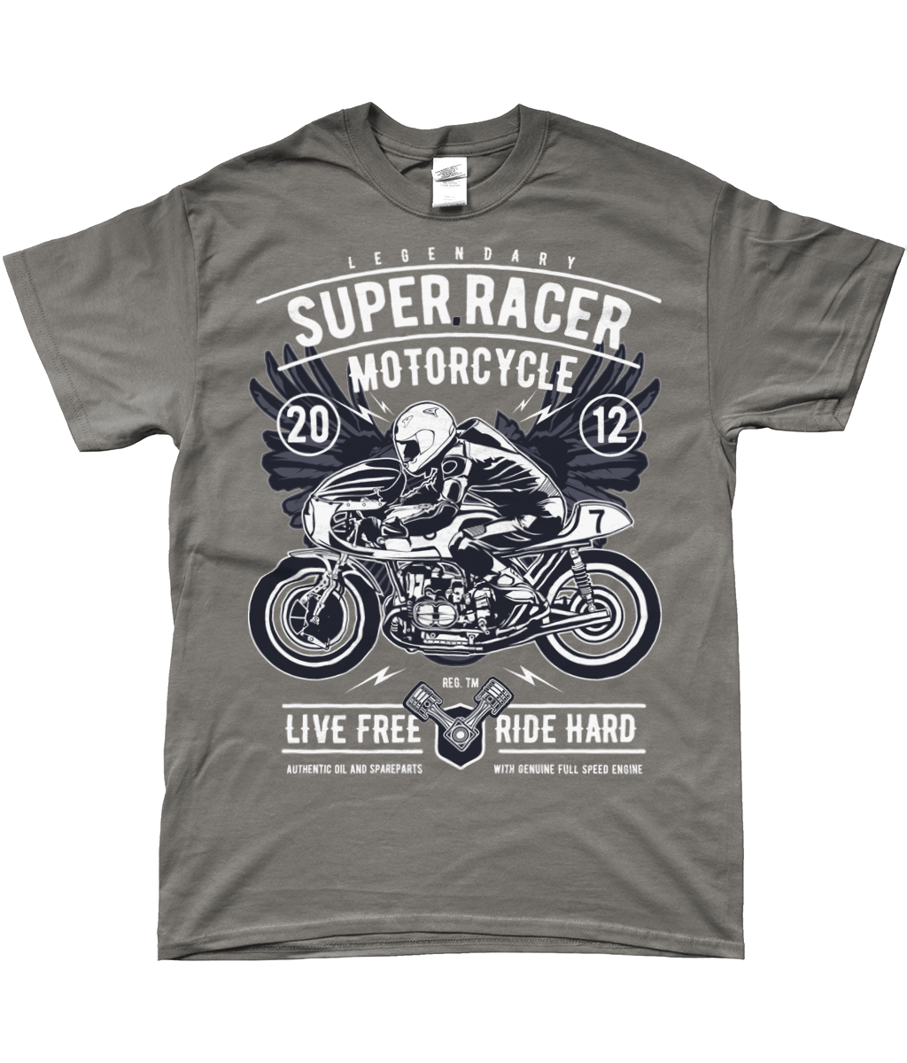 Super Racer - T-shirt filé à anneaux SoftStyle