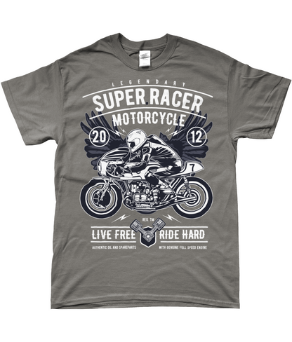 Super Racer - T-shirt filé à anneaux SoftStyle