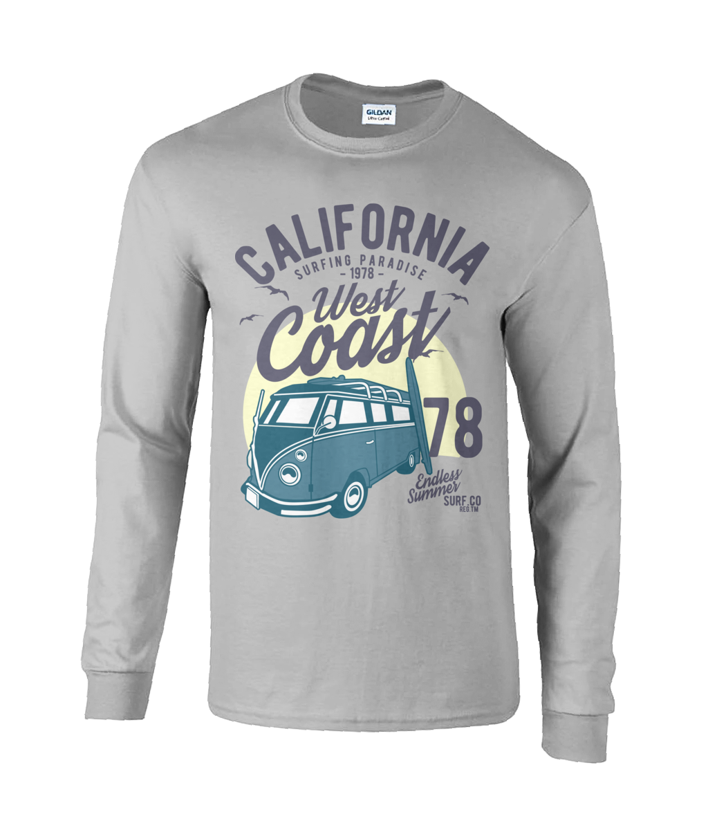 California West Coast v2 - Langarm-T-Shirt aus ultra-Baumwolle