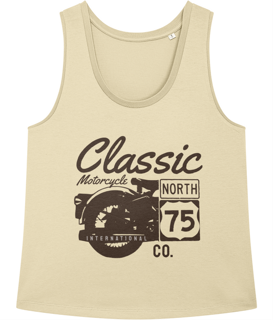 Moto classique 75 noire - Stella Minter