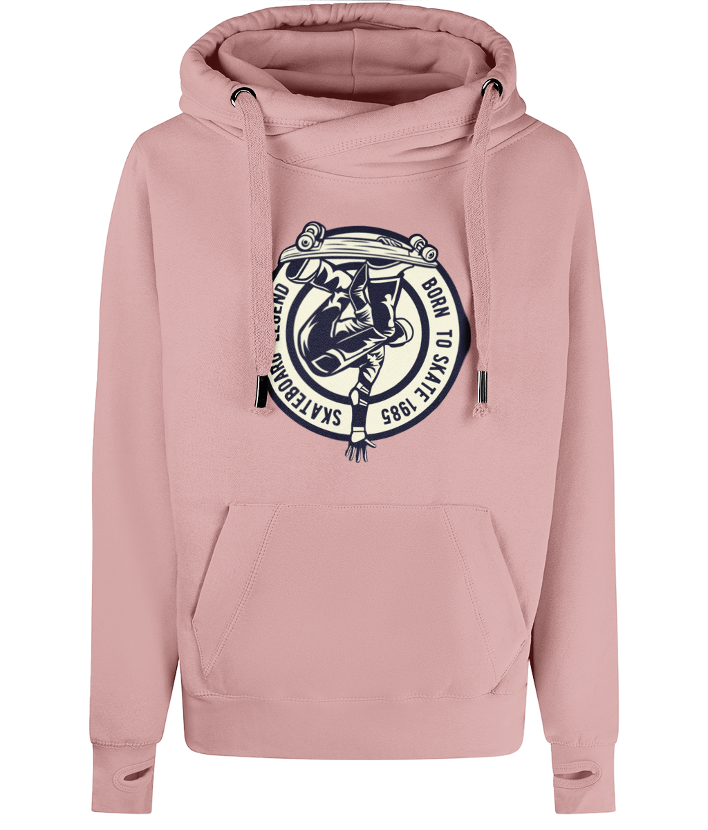 Skateboard Legend - AWDis Cross Neck Hoodie