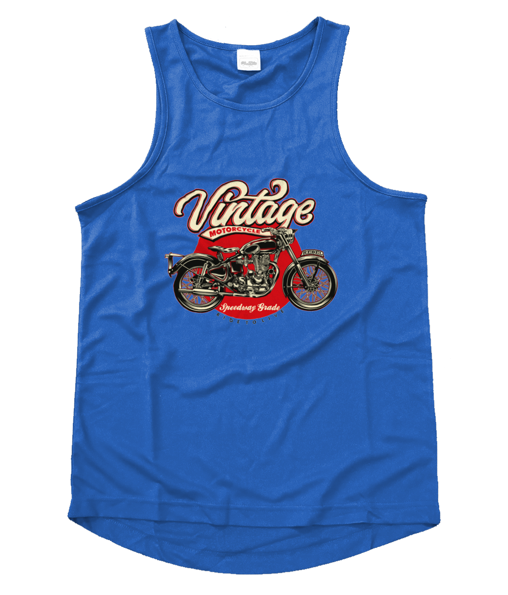 Vintage Motorcycle - Men's Cool Vest - Vitesse T-Shirts UK