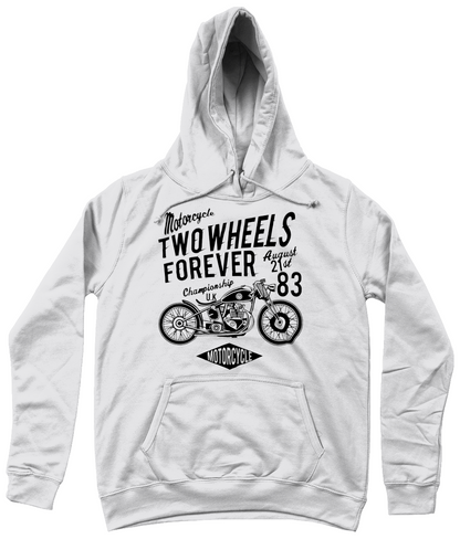 Two Wheels Forever Schwarz - AWDis Girlie College Hoodie