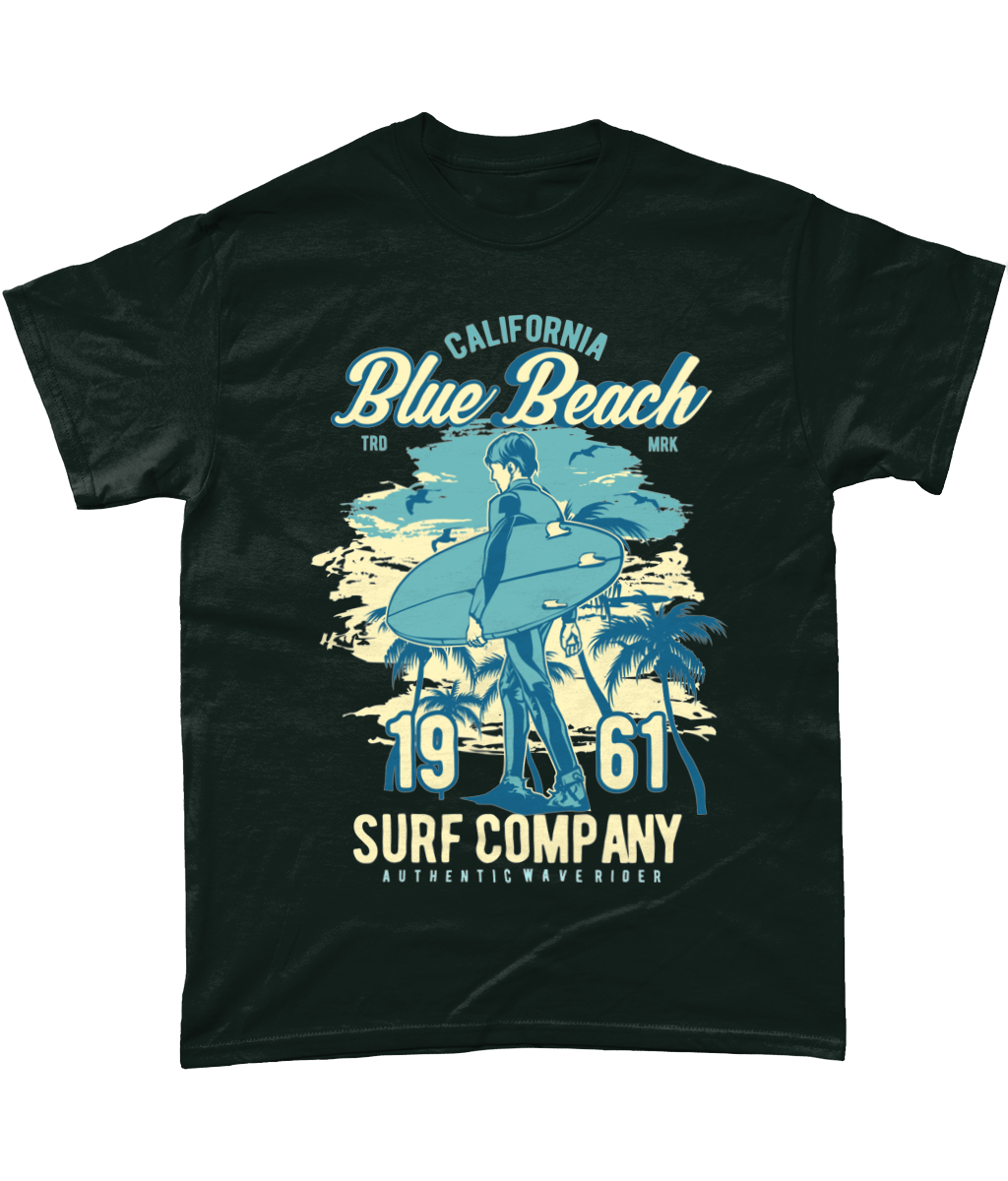 Blue Beach – Gildan T-Shirt aus schwerer Baumwolle