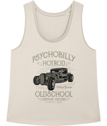 Psychobilly Hotrod - Stella Minter Ladies vest - Vitesse T-Shirts UK