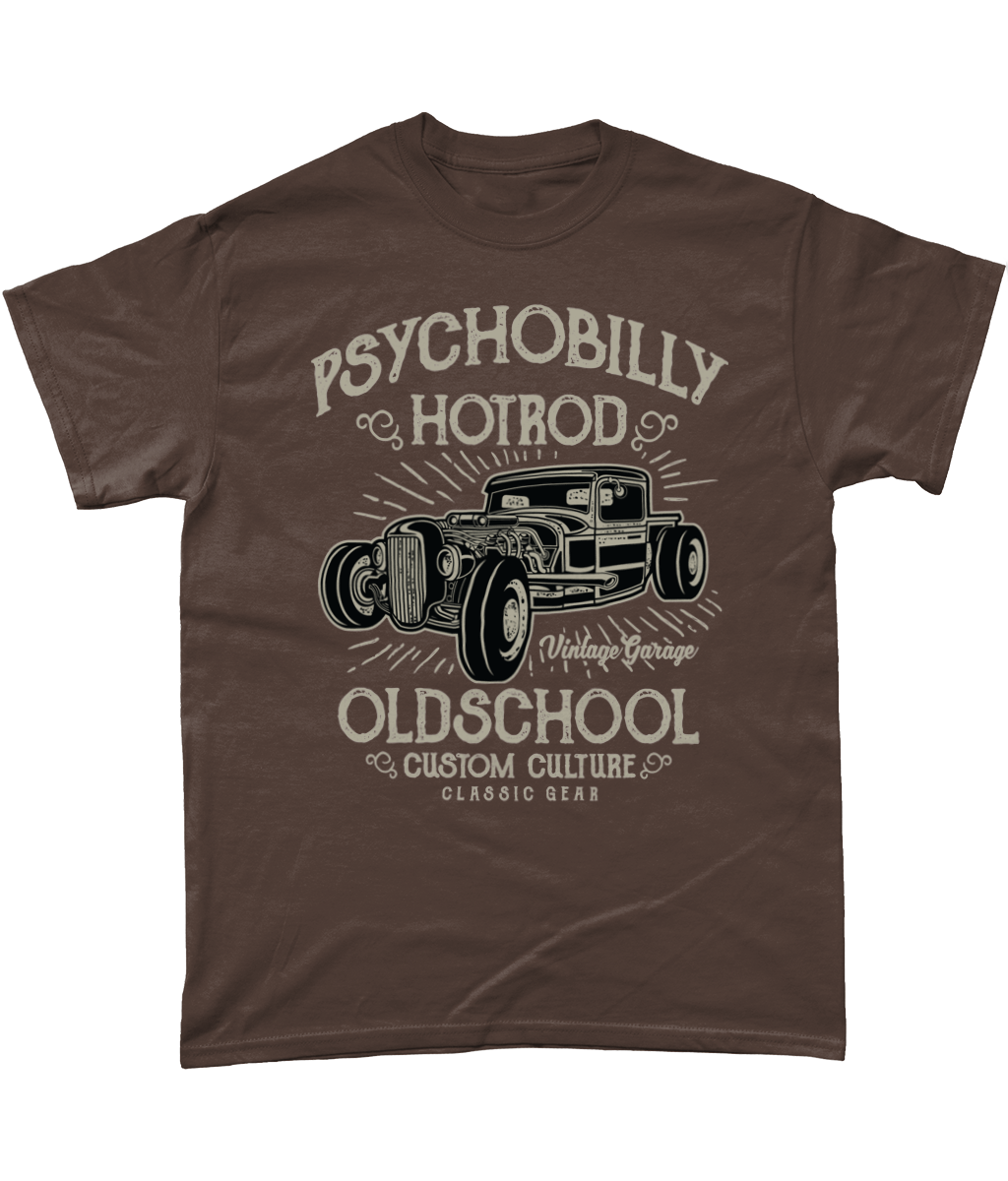 Psychobilly Hotrod – Gildan Heavy Cotton T-Shirt - Vitesse T-Shirts UK