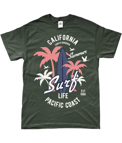 Kalifornien Surf - Gildan SoftStyle® Ringspun T-Shirt