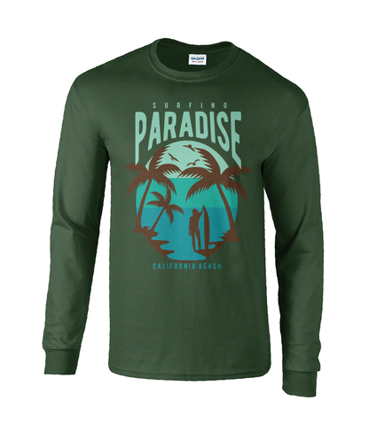 Surfing Paradise California Beach - Ultra Cotton Long Sleeve T-Shirt