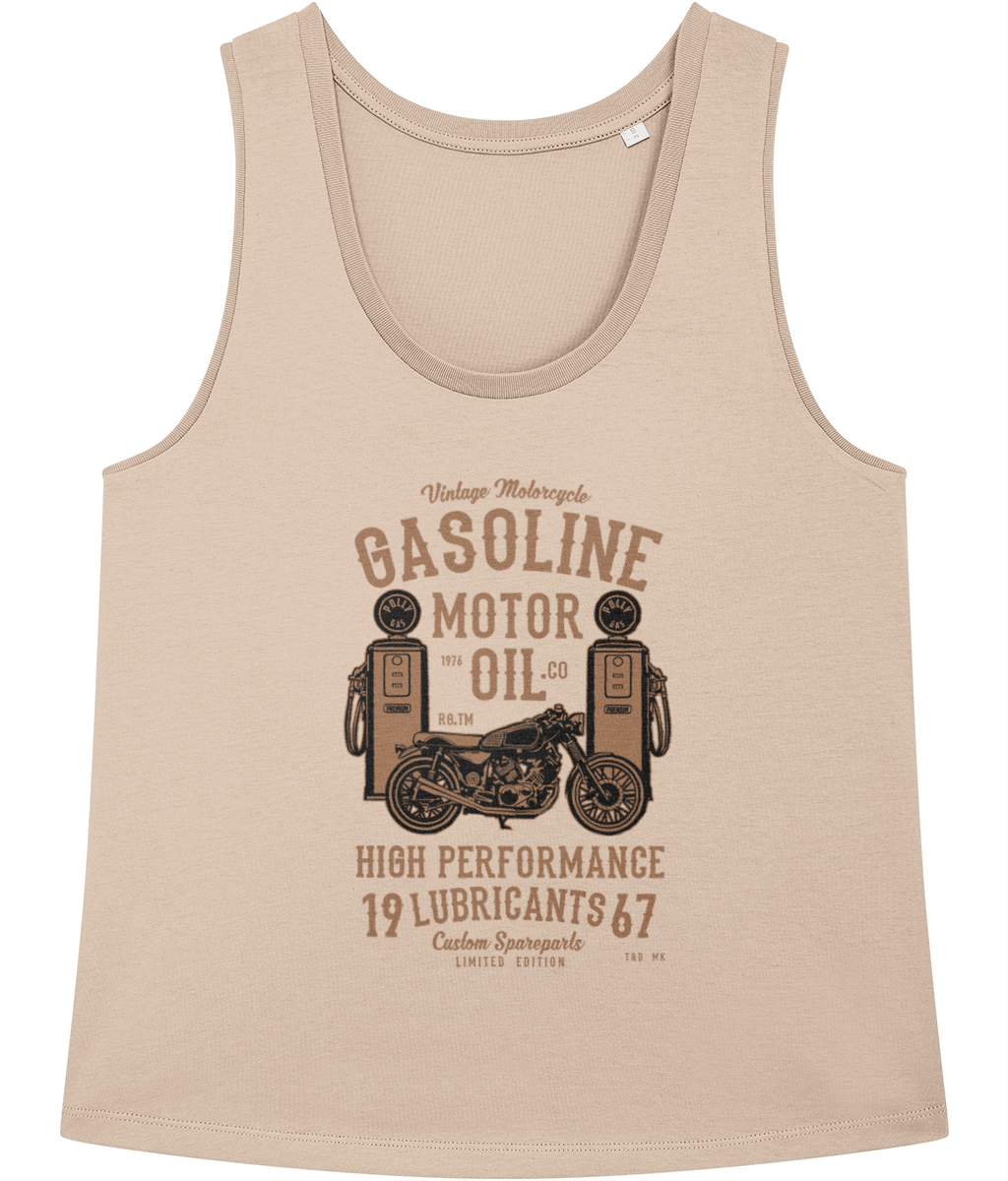 Gasoline Motor Oil - Stella Minter Ladies Vest - Vitesse T-Shirts UK