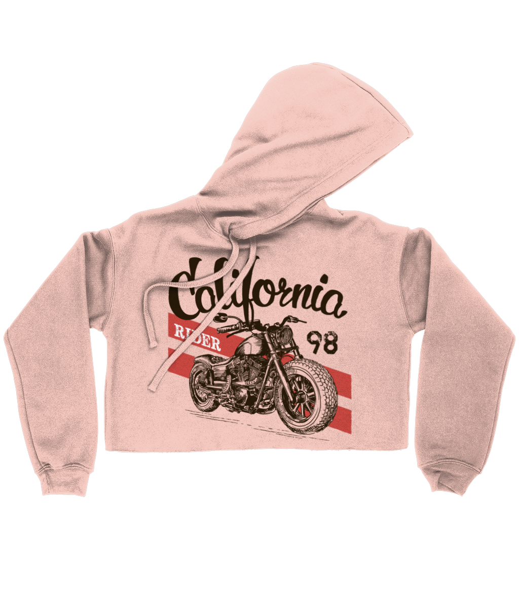 California Rider - Bella Ladies Cropped Hoodie