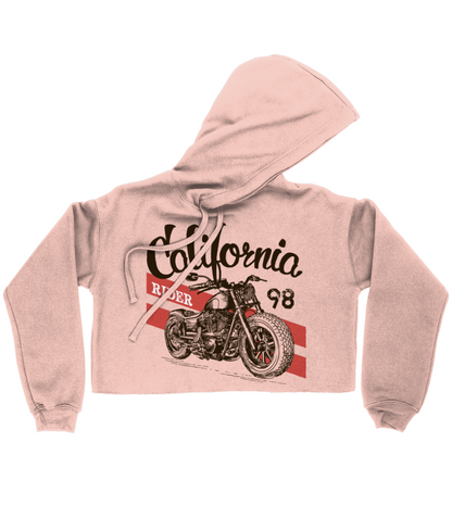 California Rider - Bella Ladies Cropped Hoodie