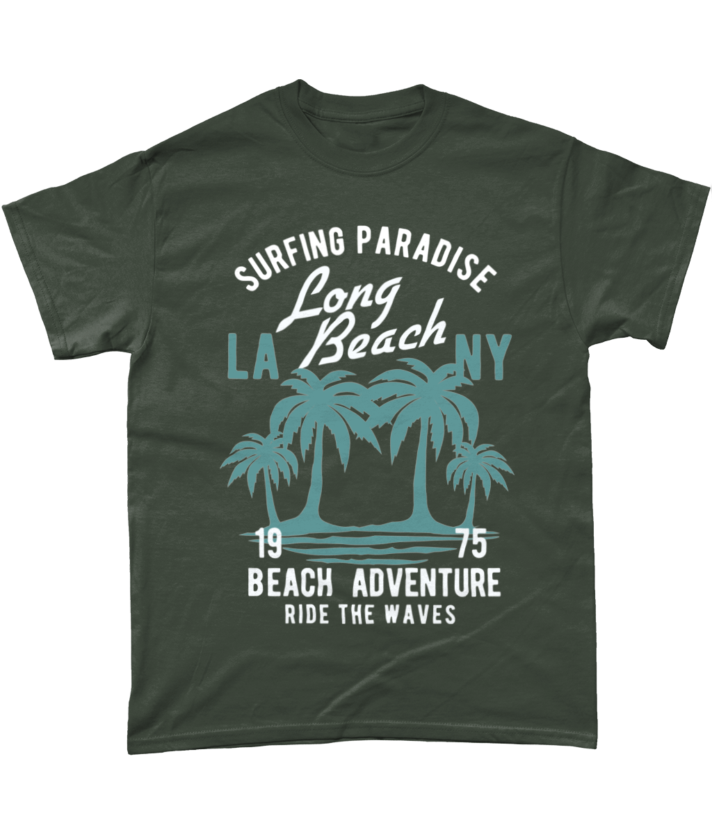 Strandabenteuer - Schweres Baumwoll-T-Shirt