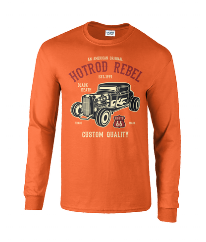 Hotrod Rebel – Langärmliges T-Shirt aus Ultra-Baumwolle