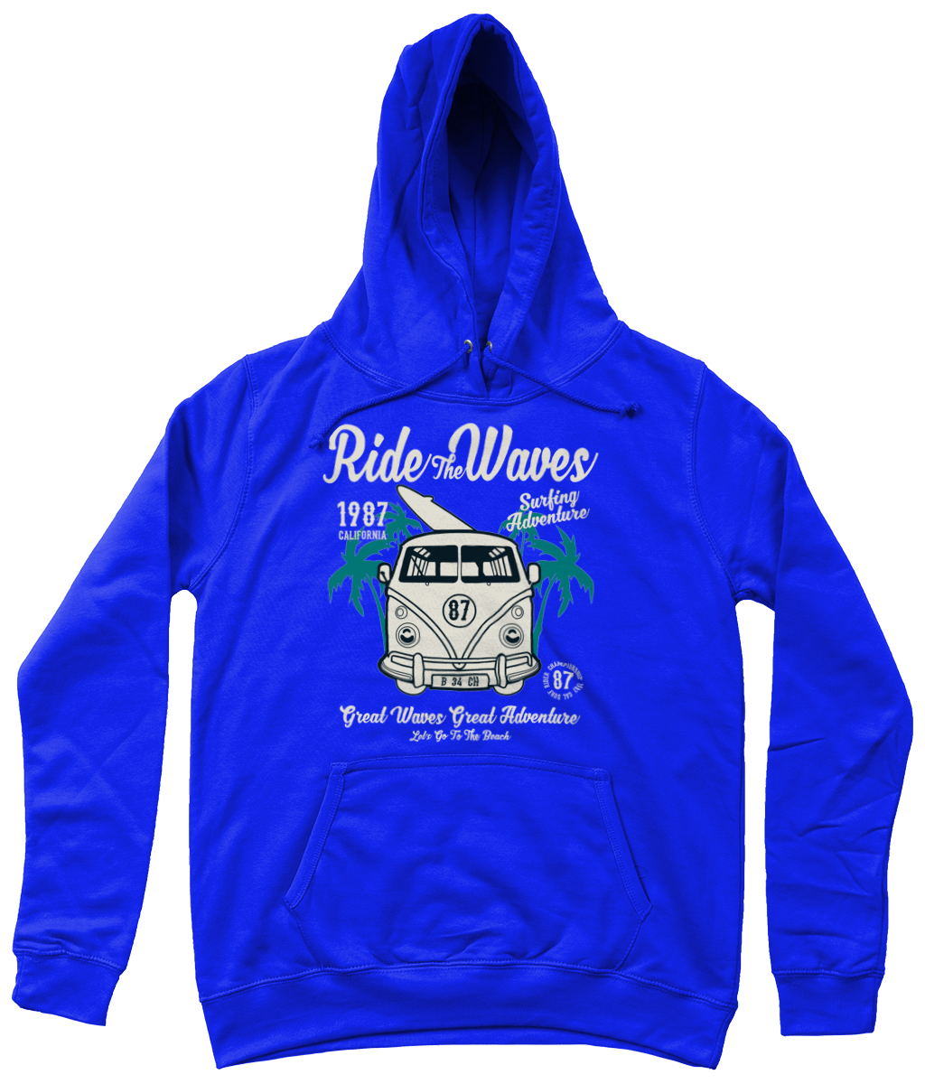 Ride The Waves – AWDis Girlie College Hoodie - Vitesse T-Shirts UK