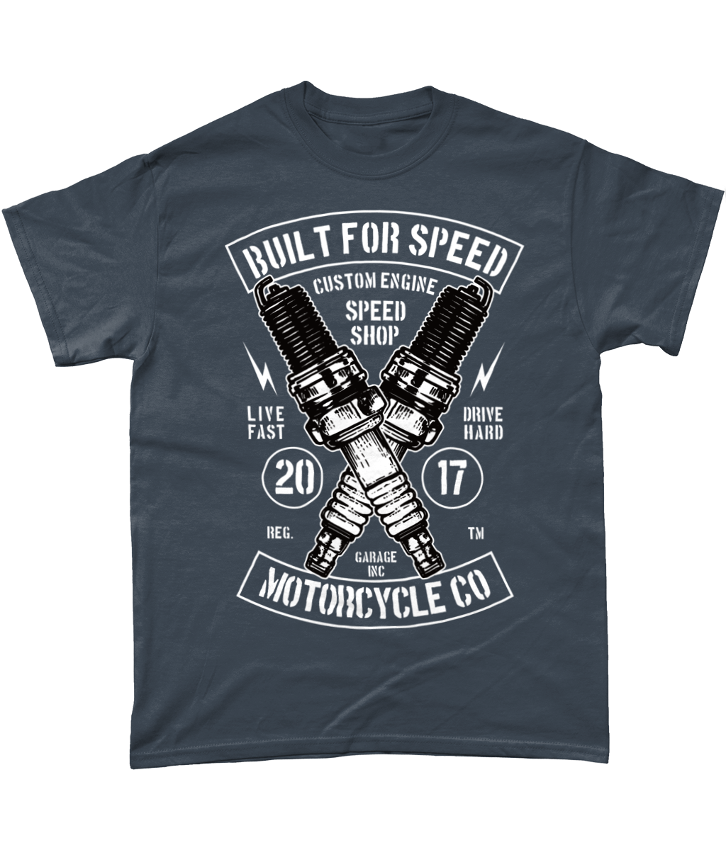 Built For Speed - Gildan Heavy Cotton T-Shirt - Vitesse T-Shirts UK