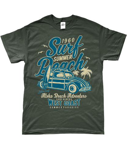 Surf Beach - SoftStyle Ringspun T-Shirt - Vitesse T-Shirts UK