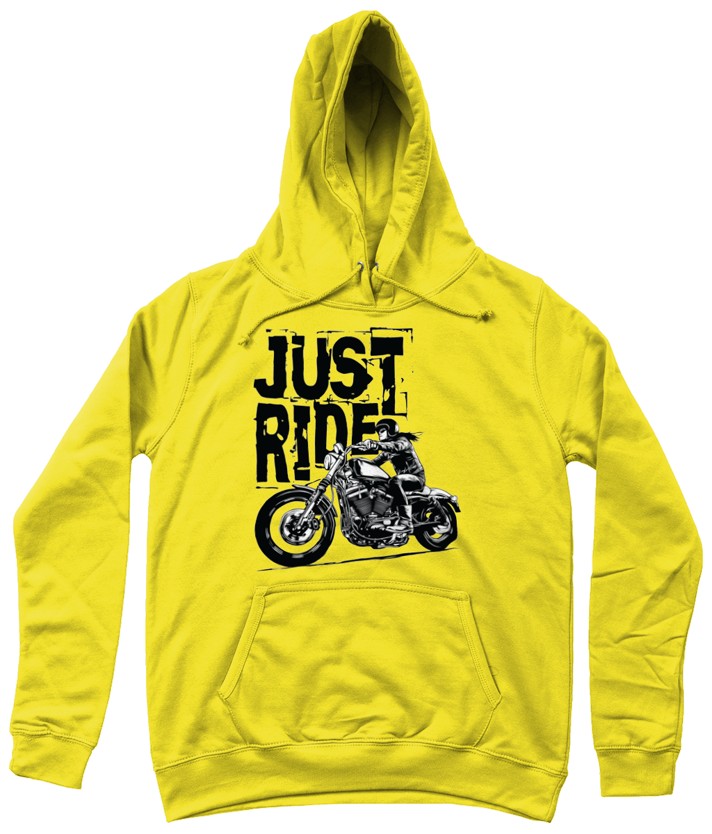 Biker Girl Schwarz - AWDis Girlie College Hoodie