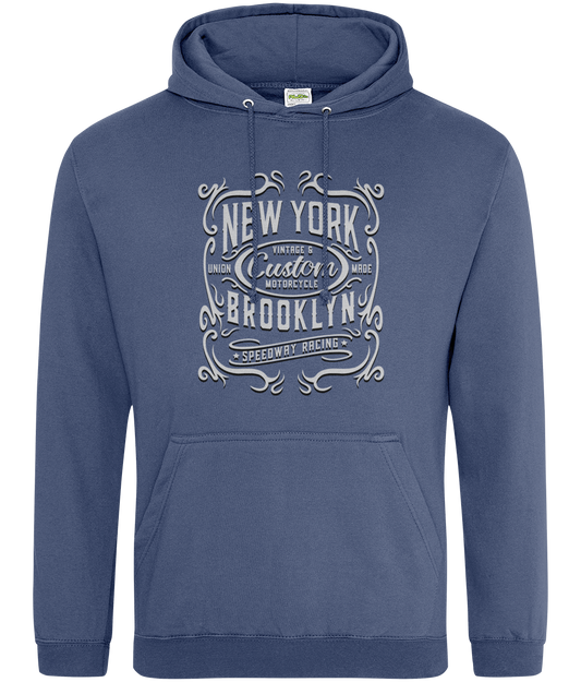 New York Motorcycle - AWDis College Hoodie