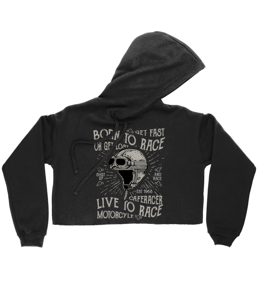 Born To Race - Bella Damen Kurzer Hoodie 