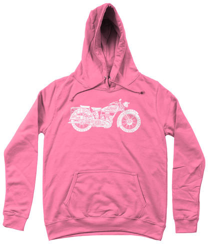 Enjoy The Ride - Weiß - AWDis Girlie College Hoodie