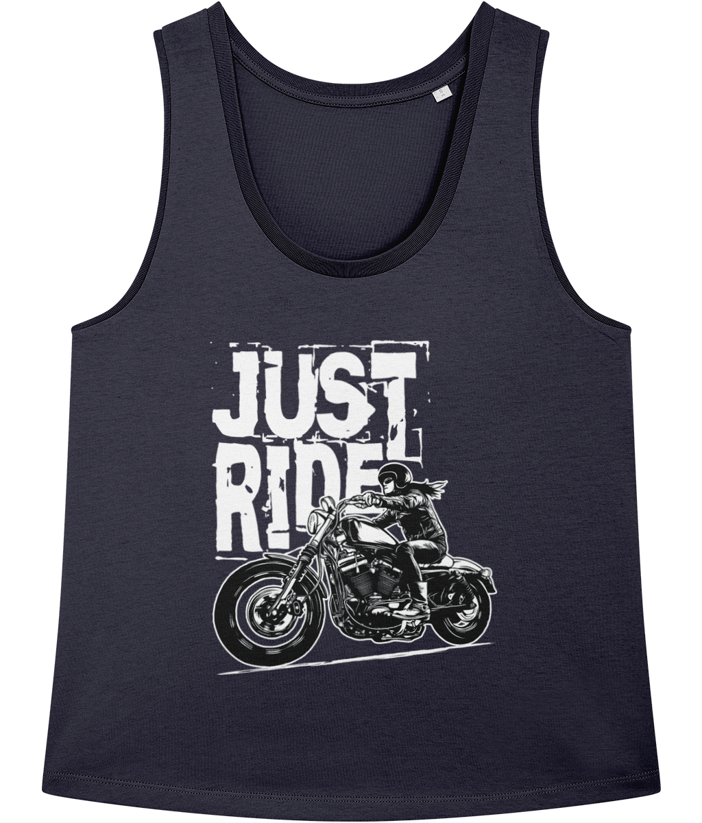 Biker Girl White - Stella Minter Ladies Vest