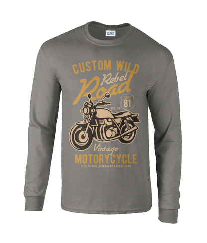 Custom Wild - Langarm-T-Shirt aus Ultra-Baumwolle