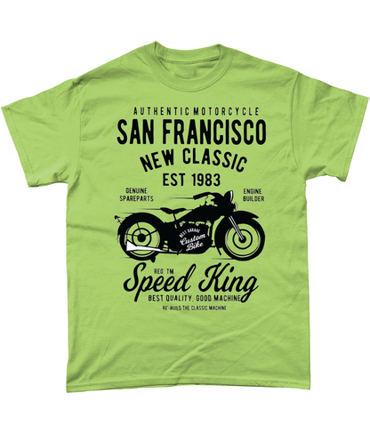 T-shirt en coton épais avec moto de San Francisco