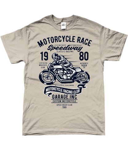 Motorradrennen - SoftStyle Ringspun T-Shirt