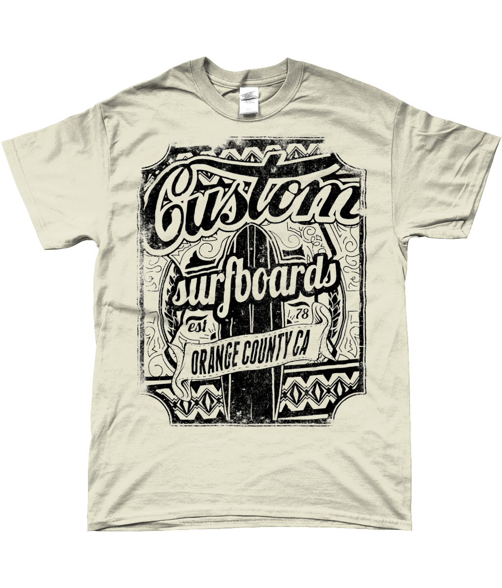 Planches de surf personnalisées - T-shirt SoftStyle® Ringspun