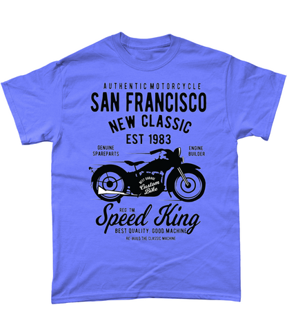 T-shirt en coton épais avec moto de San Francisco