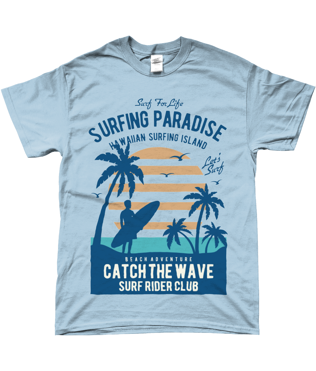 Surfing Paradise - SoftStyle Ringgesponnenes T-Shirt