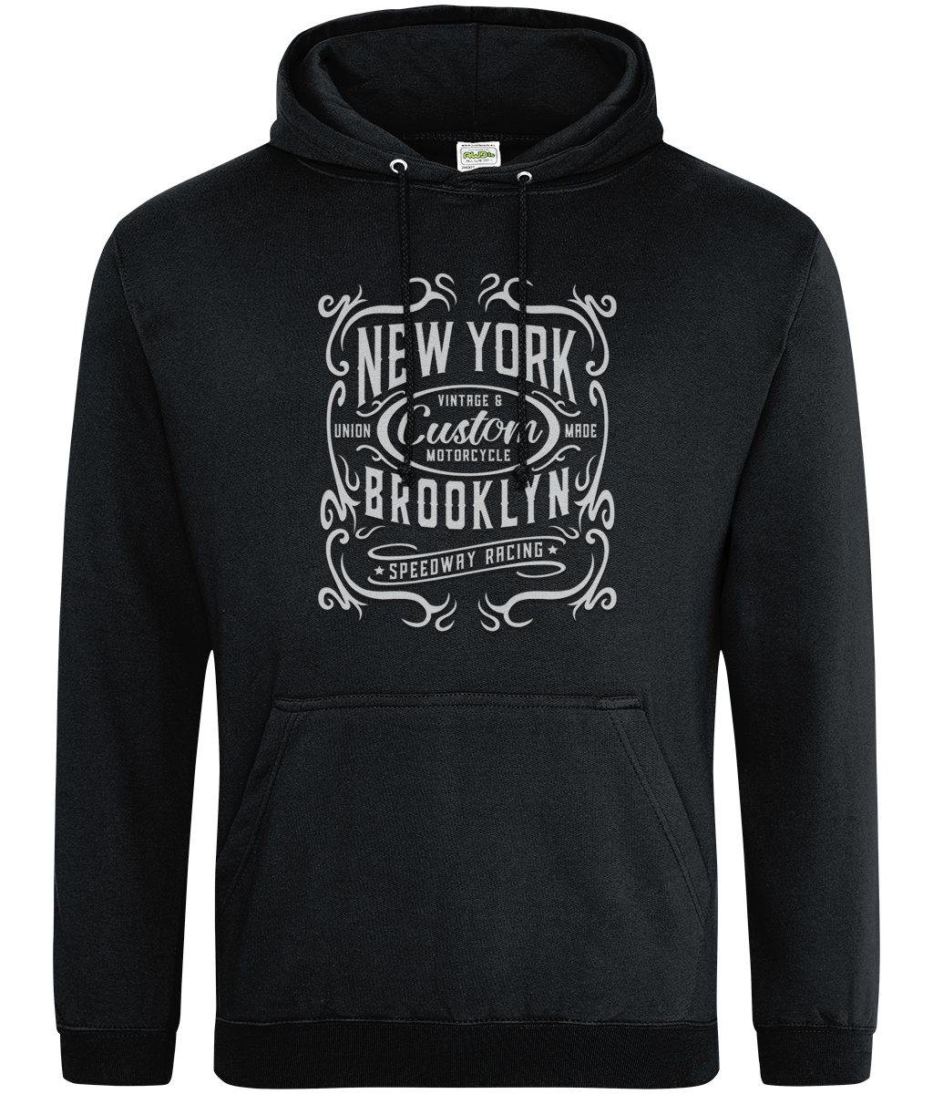 New York Motorcycle - AWDis College Hoodie