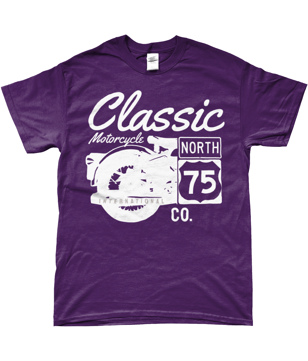 Classic Motorcycle 75 white - Gildan SoftStyle® Ringspun T-Shirt - Vitesse T-Shirts UK