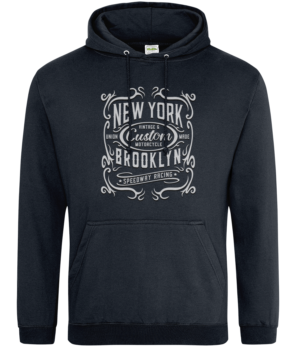 New York Motorcycle - AWDis College Hoodie